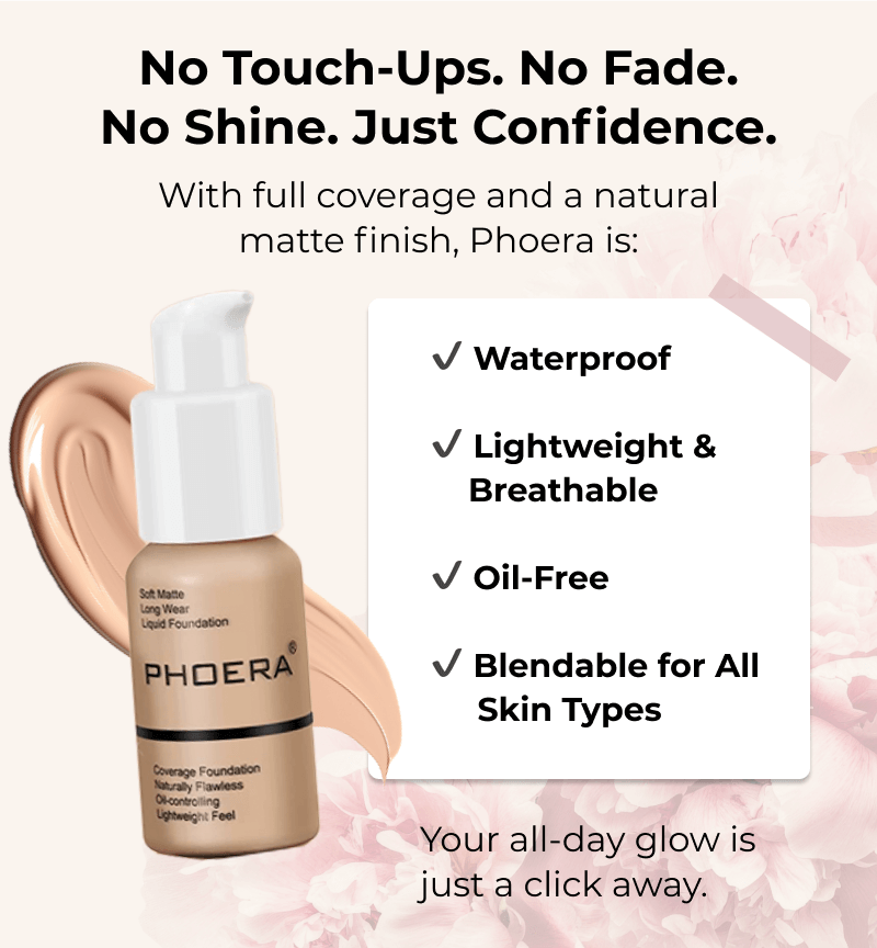 No Touch-Ups. No fade. No Shine. Just Confidence.