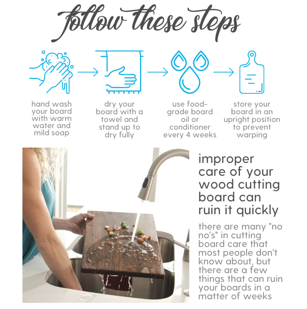 Taking Care of Your Wood Cutting Board 101 Hailey Home