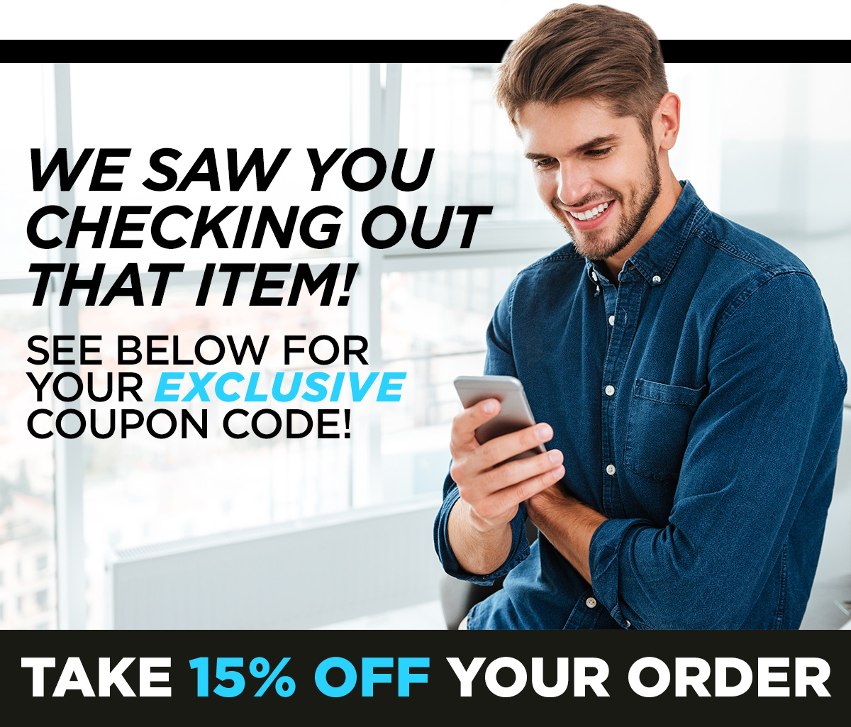 We saw you checking us out.. enjoy a 15 off coupon! Proozy