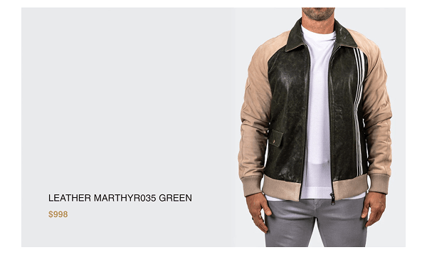 LEATHER MARTHYR035 GREEN