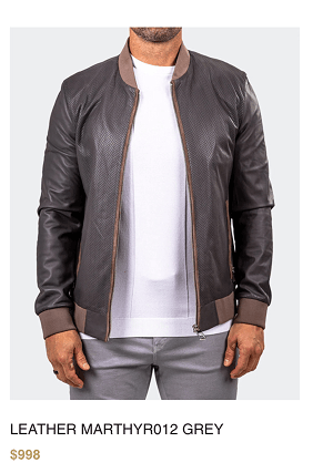 LEATHER MARTHYR012 GREY  