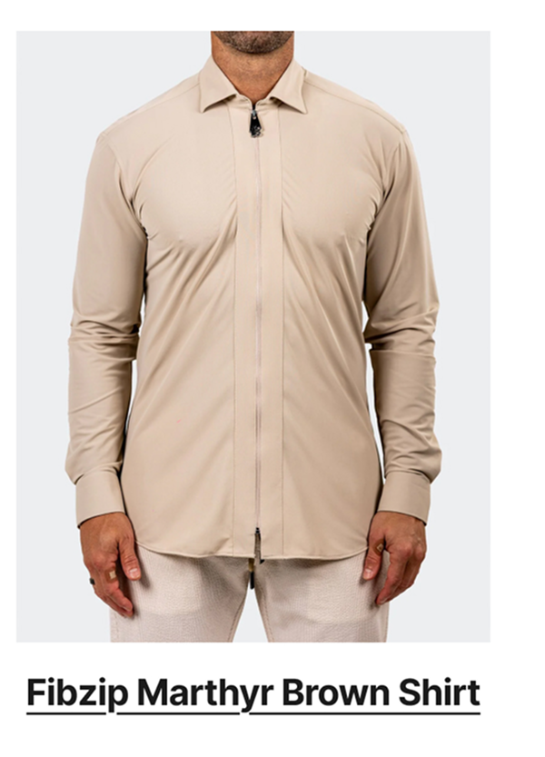 Fibzip Marthyr Brown Shirt