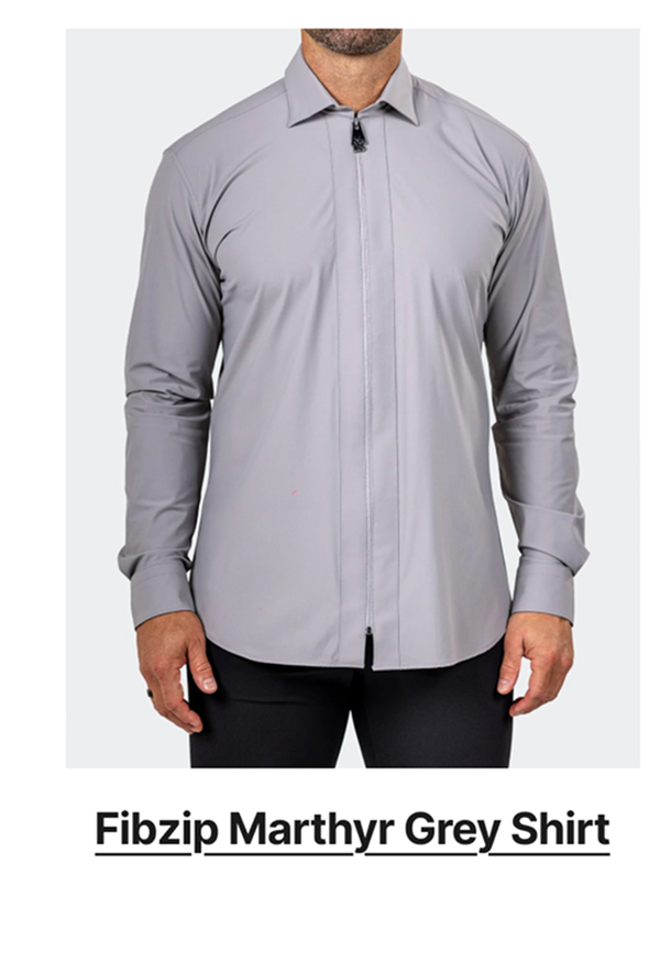 Fibzip Marthyr Grey Shirt