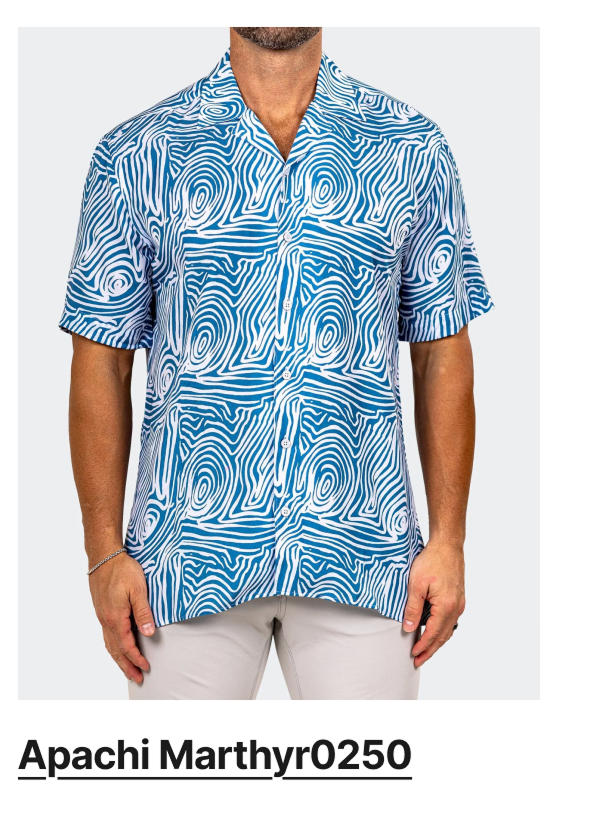 Apachi Marthyr Blue Shirt