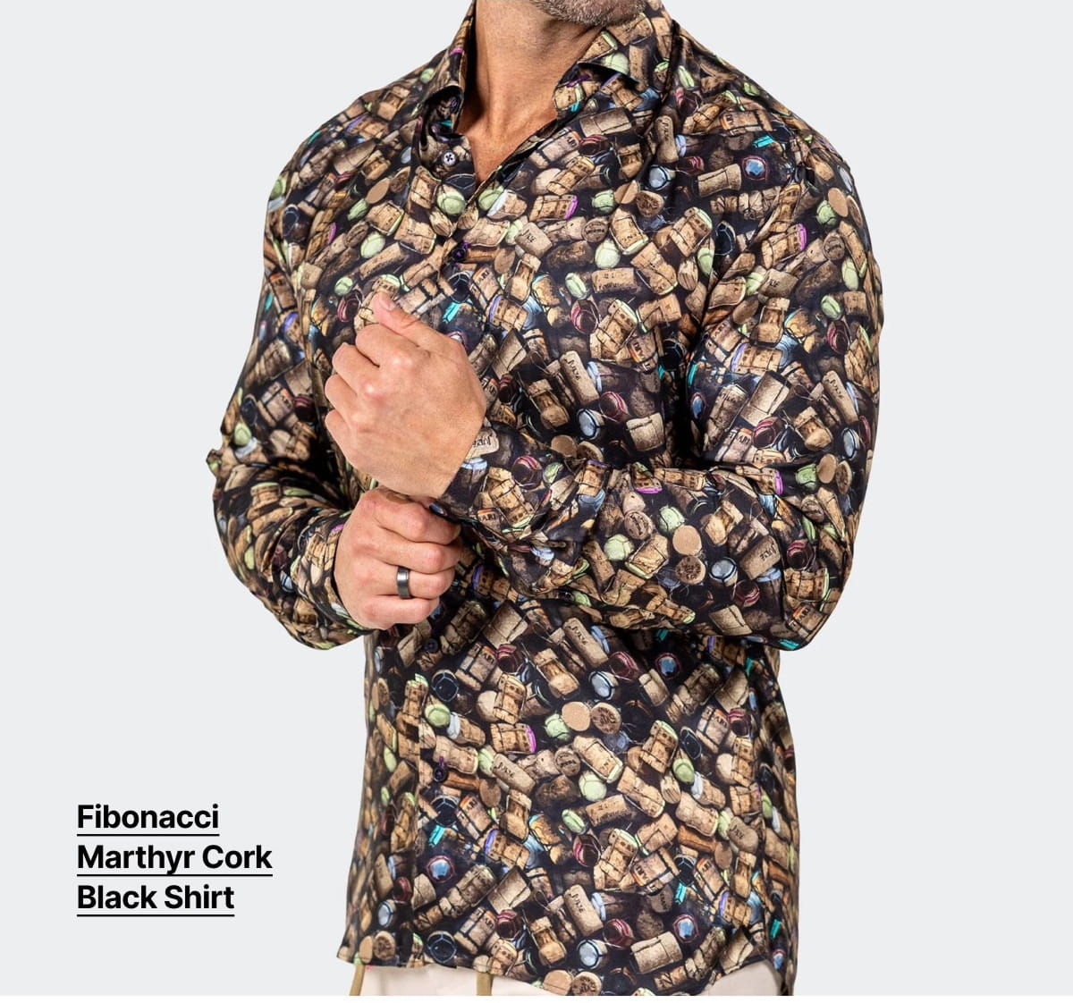 Fibonacci Marthyr Cork Black Shirt