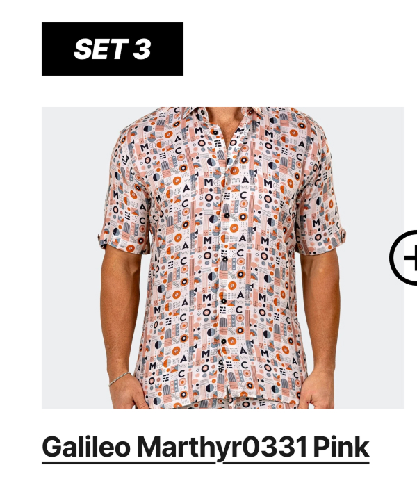 Galileo Marthyr Pink Shirt