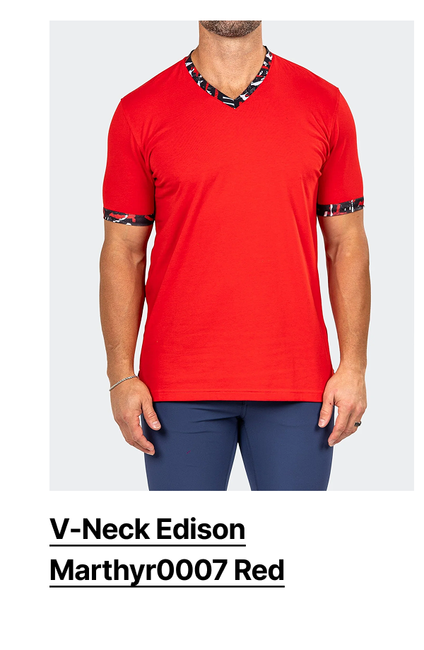 V-NECK EDISON MARTHYR0007 RED