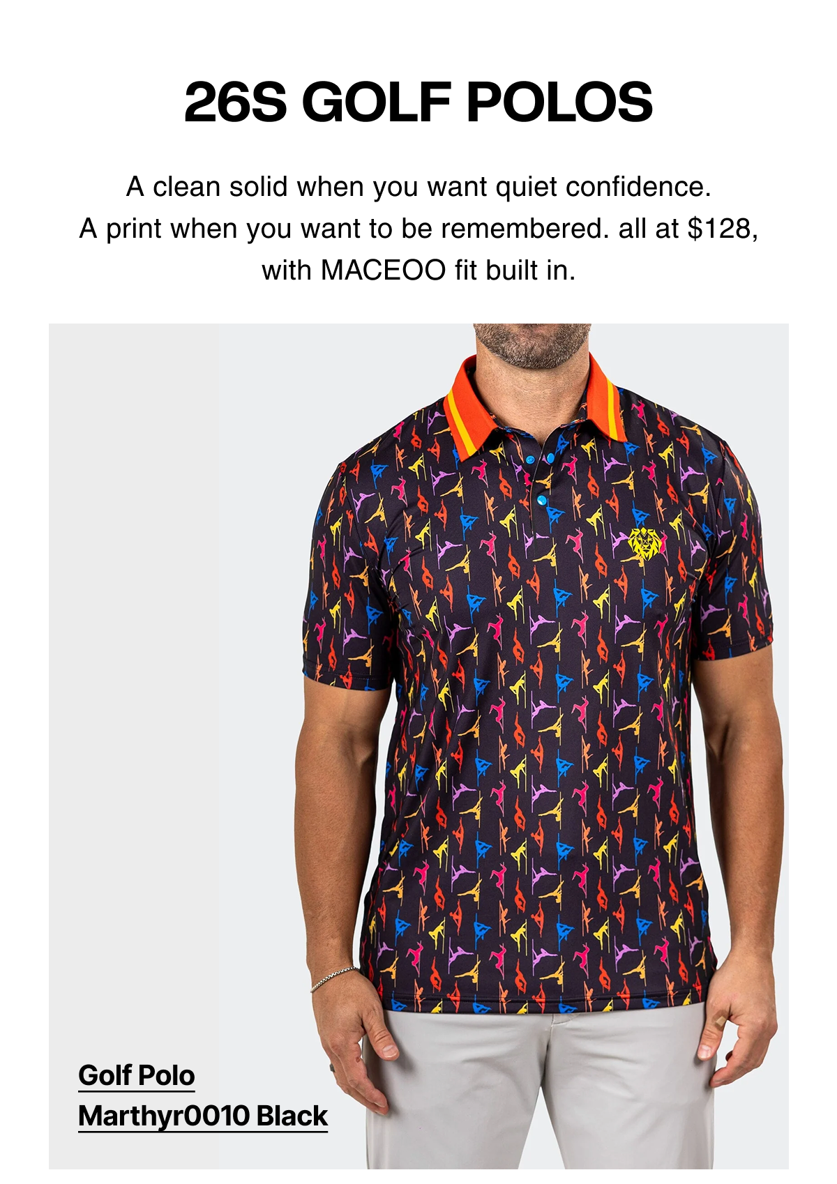 Golf Polo Marthyr0010 Black