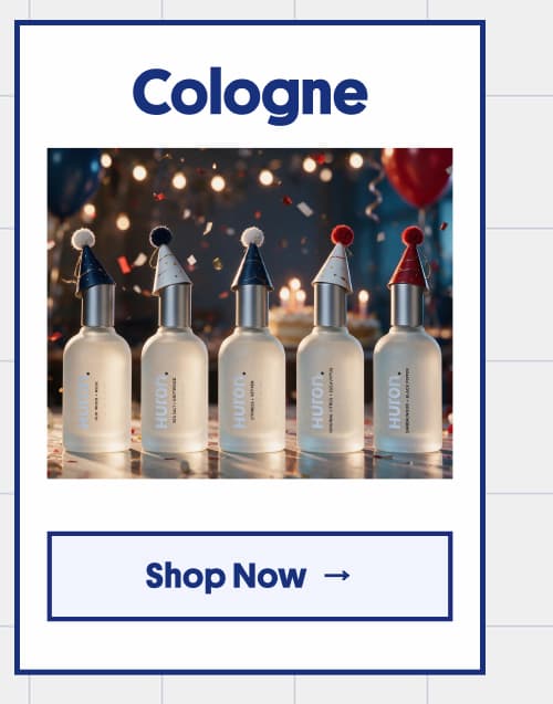 Cologne. Button: Shop Now