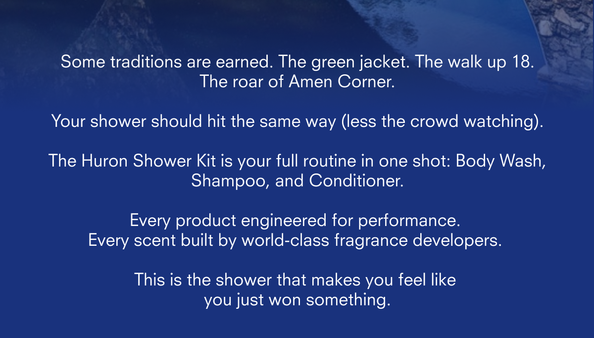 Some traditions are earned. The green jacket. The walk up 18, The roar of Amen Corner