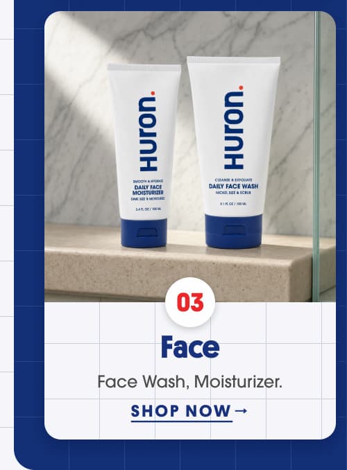 Huron Daily Face Moisturizer + Face Wash
