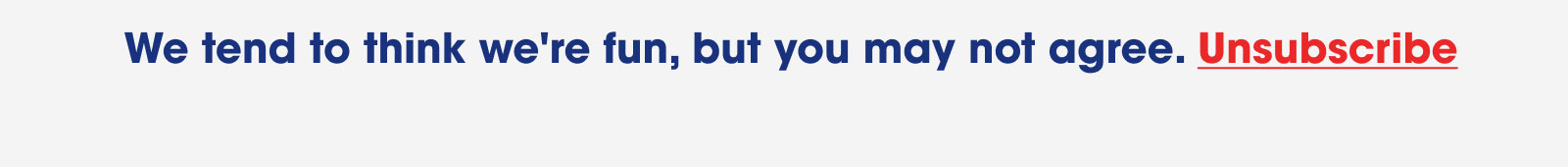 Unsubscribe