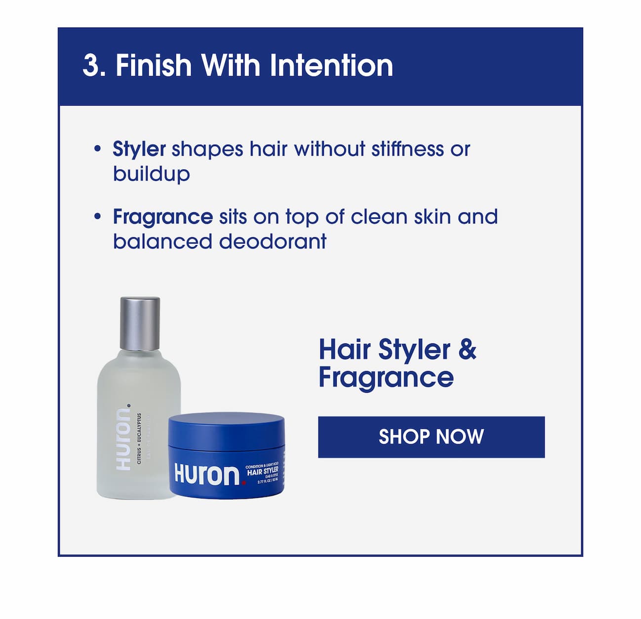 3. Finish with intention