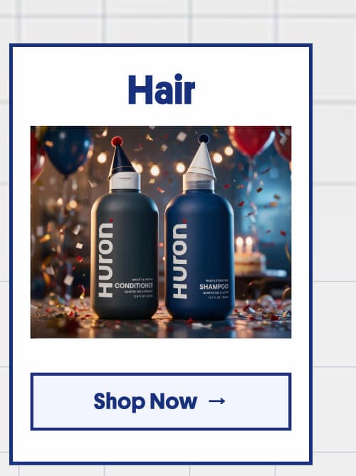 Hair. Button: Shop Now