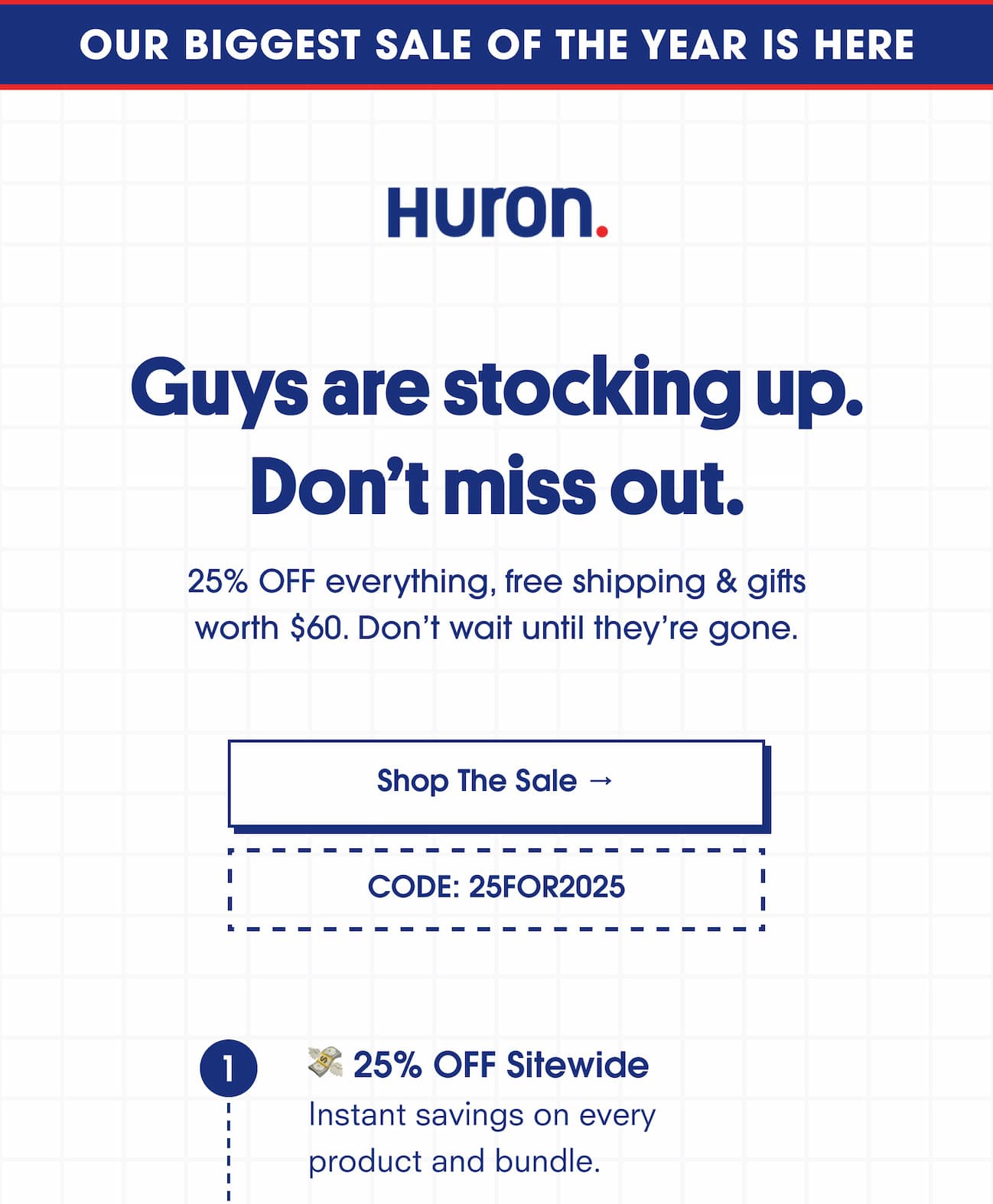 Guys are stocking up. Don't miss out.