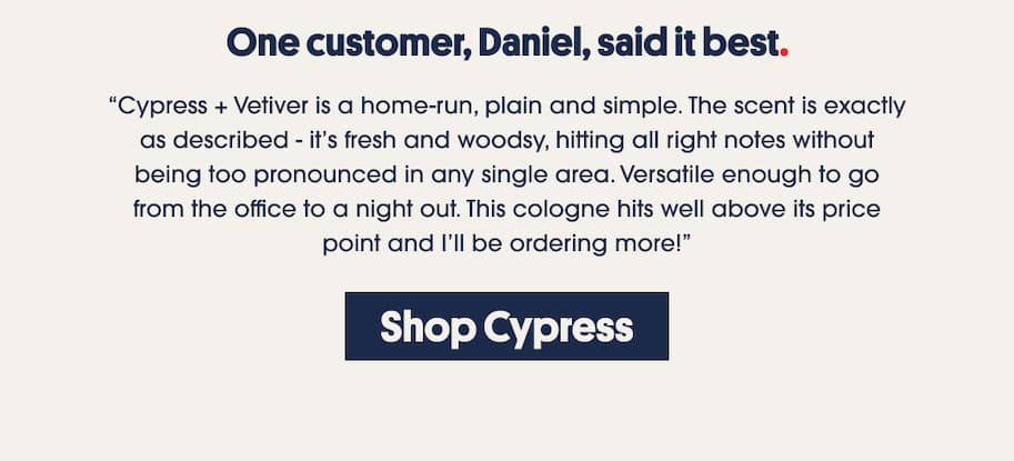 Shop Cypress + Vetiver