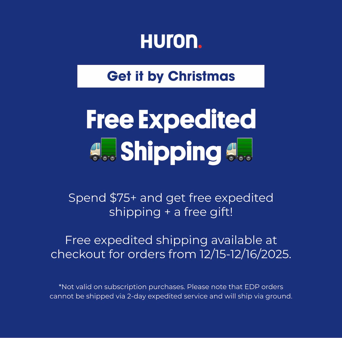 Free Expedited Shipping!