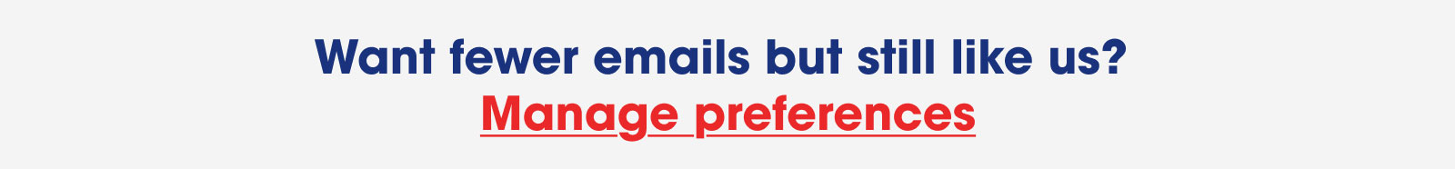 Manage preferences
