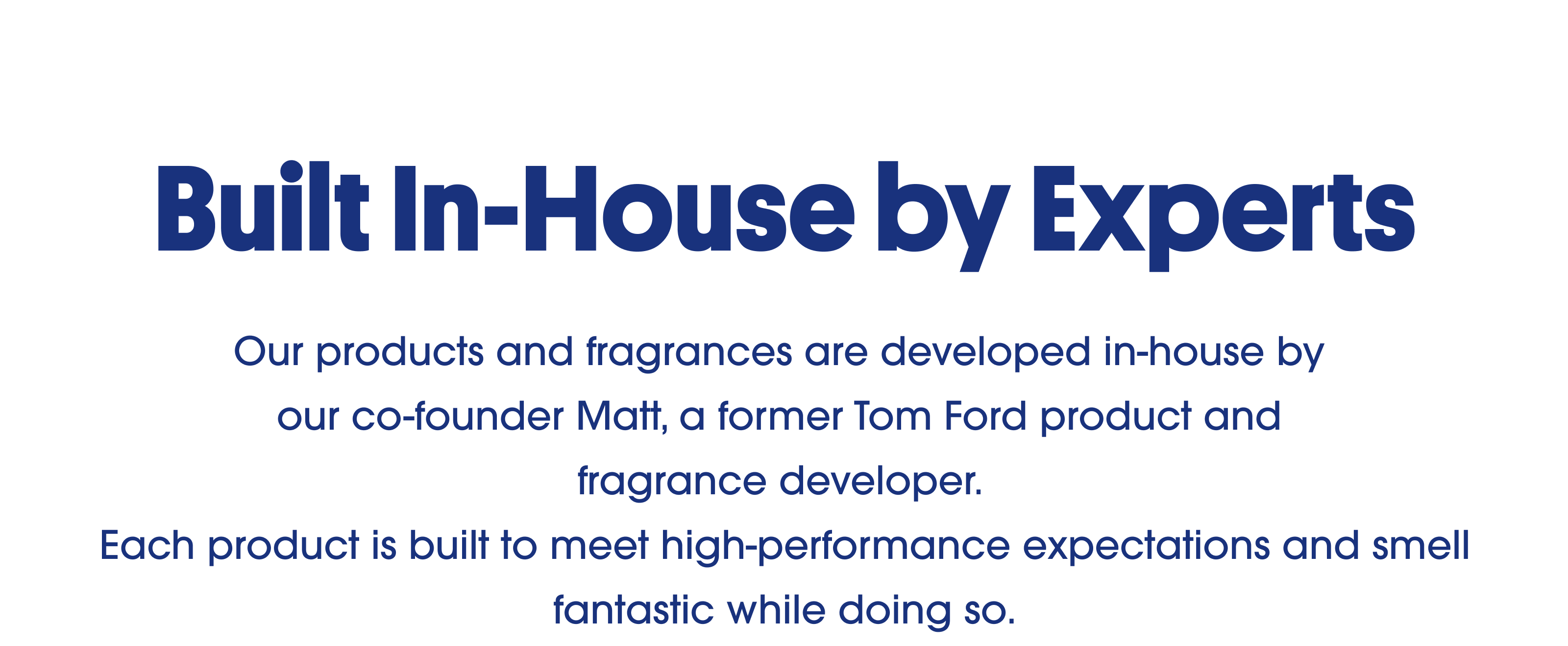 Crafted with high standards