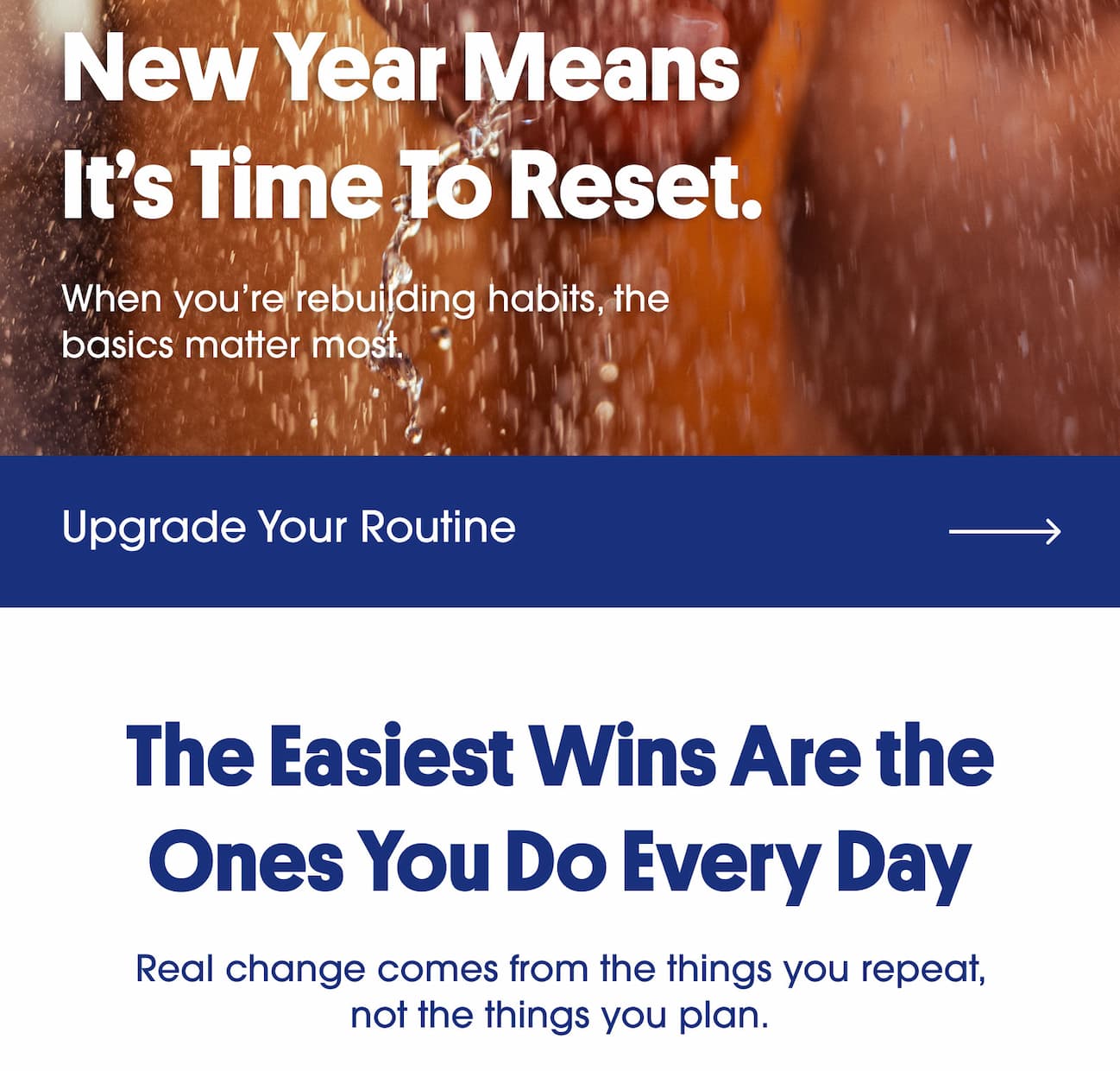 New Year means it's time to reset