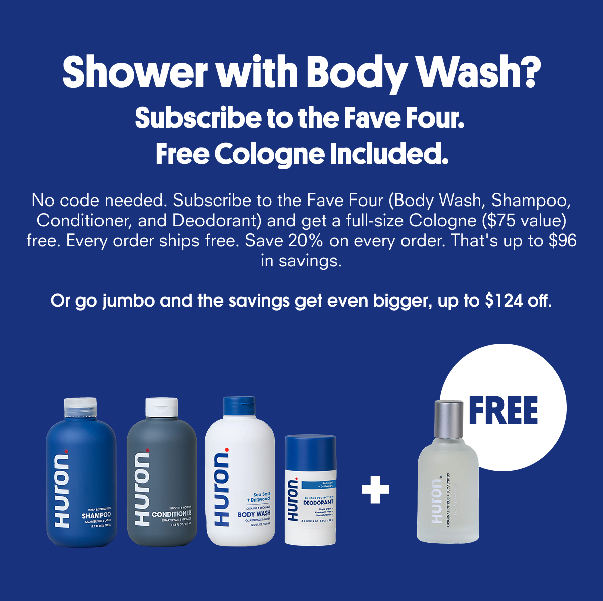 shower with body wash?