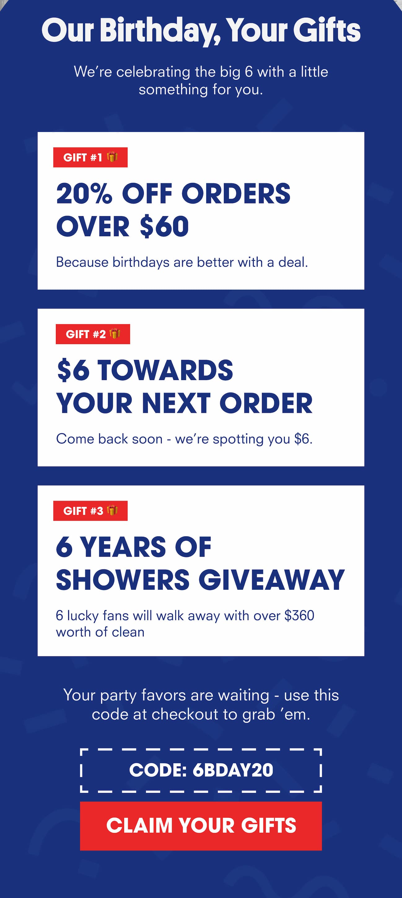 Our birthday, your gifts