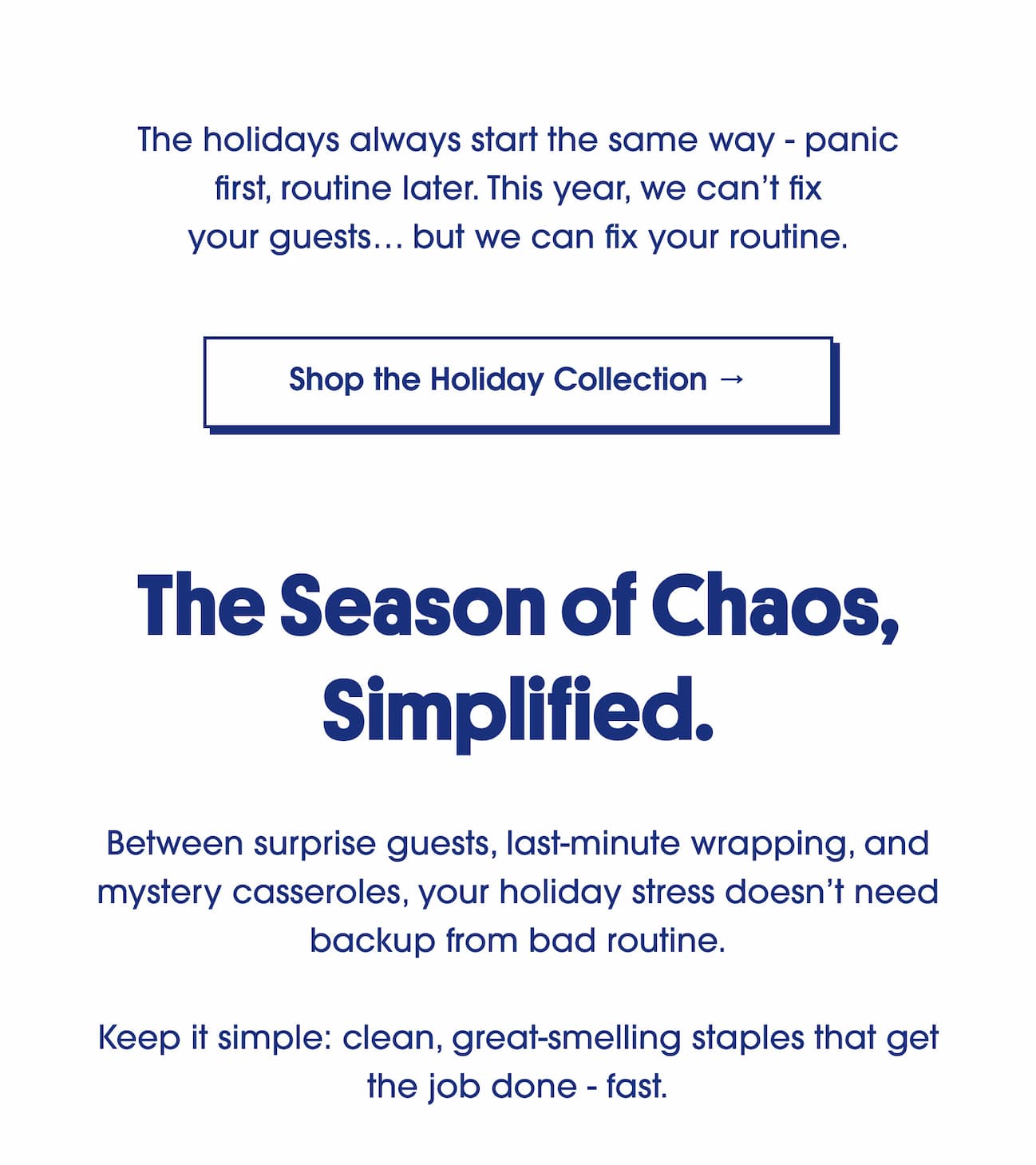 The season of chaos, simplified.