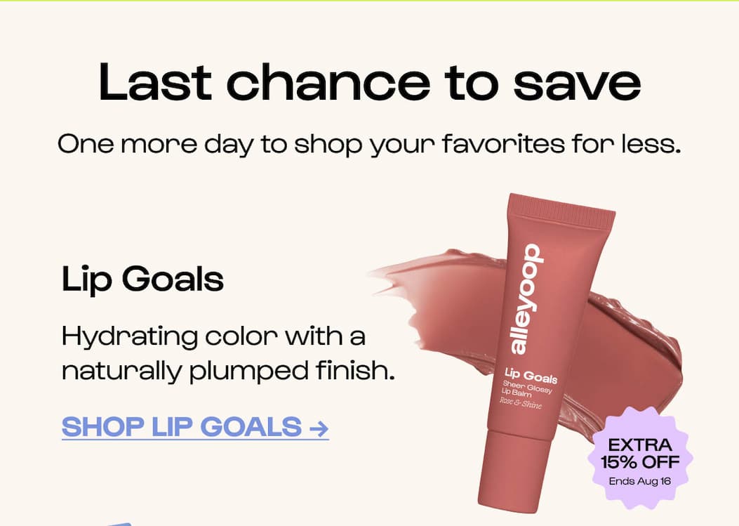 One more day to shop your favorites for less.