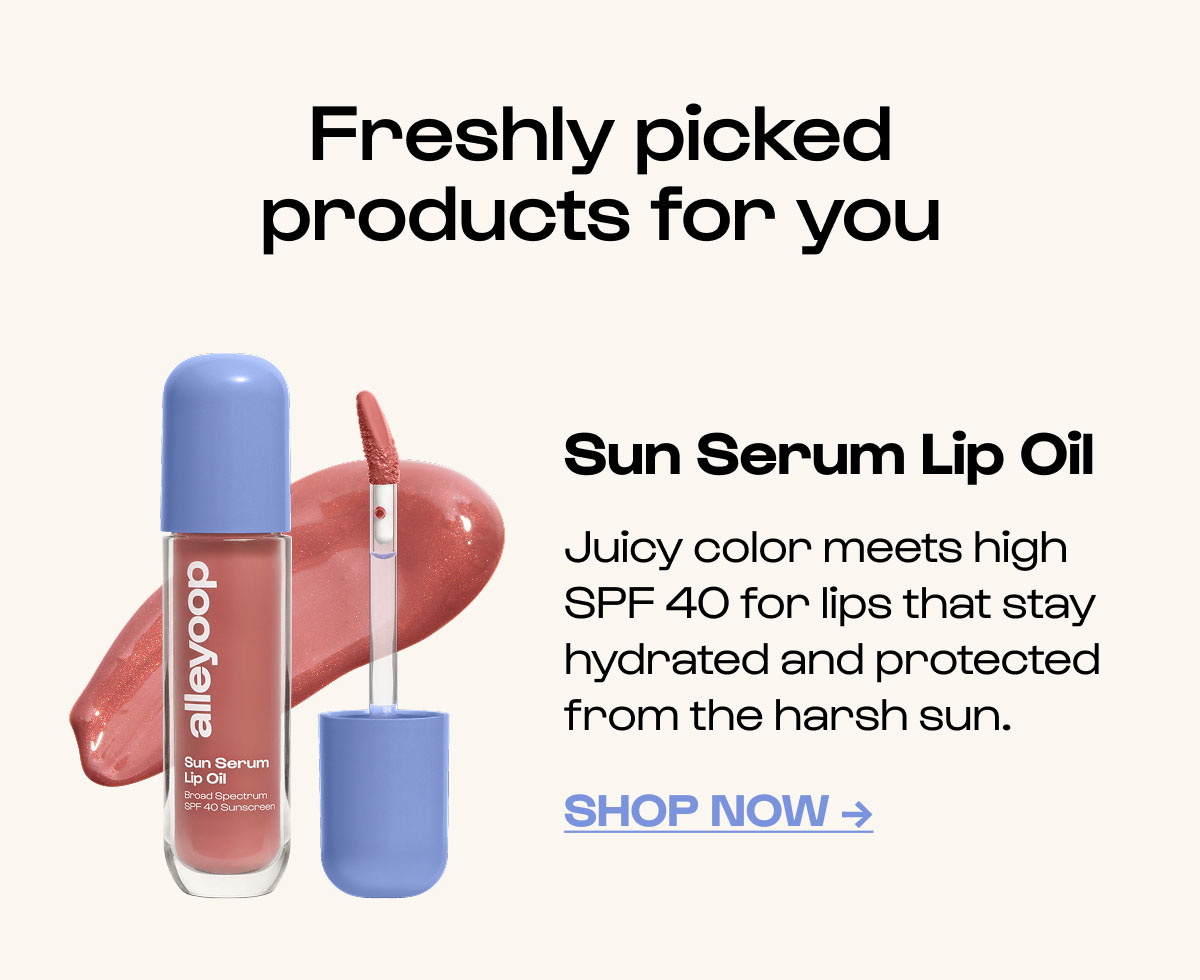 sun serum with 20% off with code sunkissed