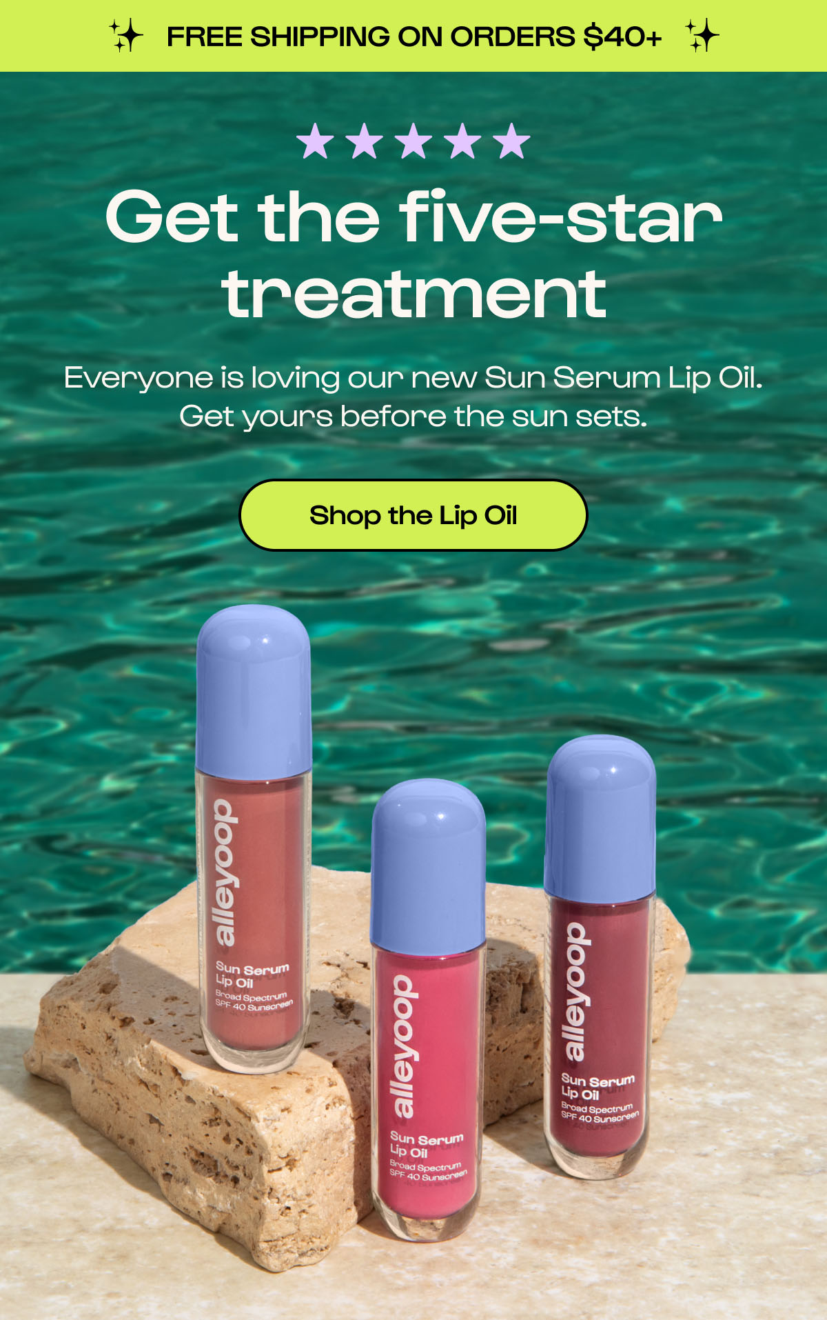 Alleyoop - Sun’s out Let’s talk rays Not all rays are created equal, and not all makeup protects you from them. - Click for Glow + Protect