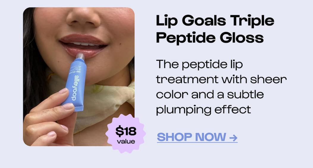 Shop Now. Lip Goals Triple Peptide Gloss.