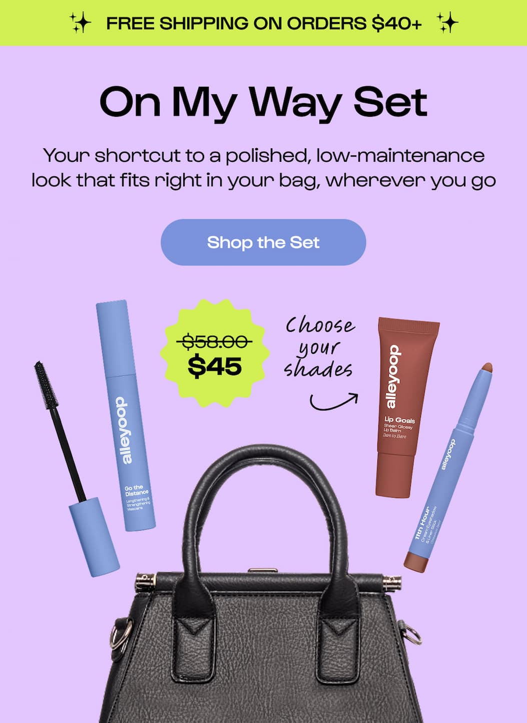 Shop the Set. On My Way Set. $45 Shop the Set. On My Way Set. $45