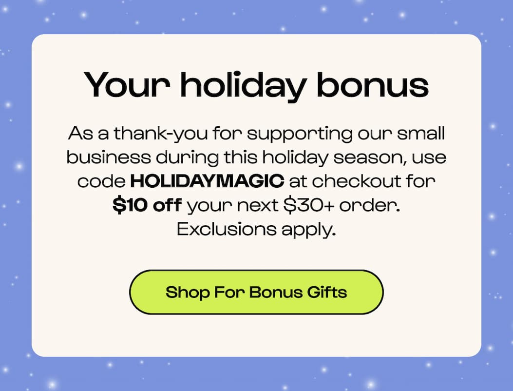 $10 off with code HOLIDAYMAGIC