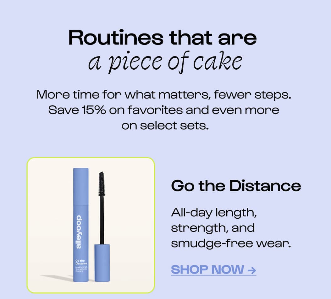 Go the Distance  For smudge-free length and stronger lashes over time.