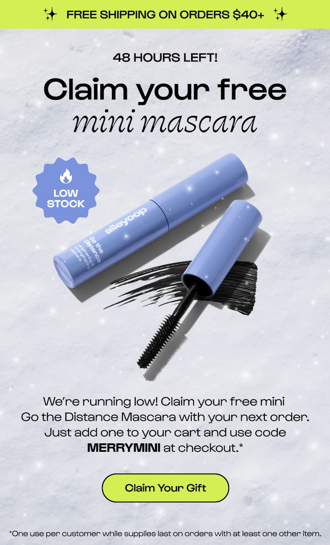 Free mini with code: MERRYMINI