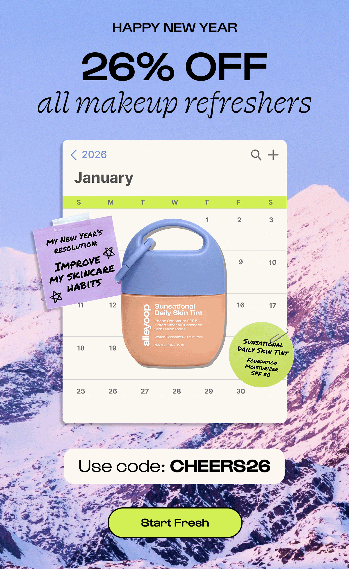 26% off with code CHEERS26