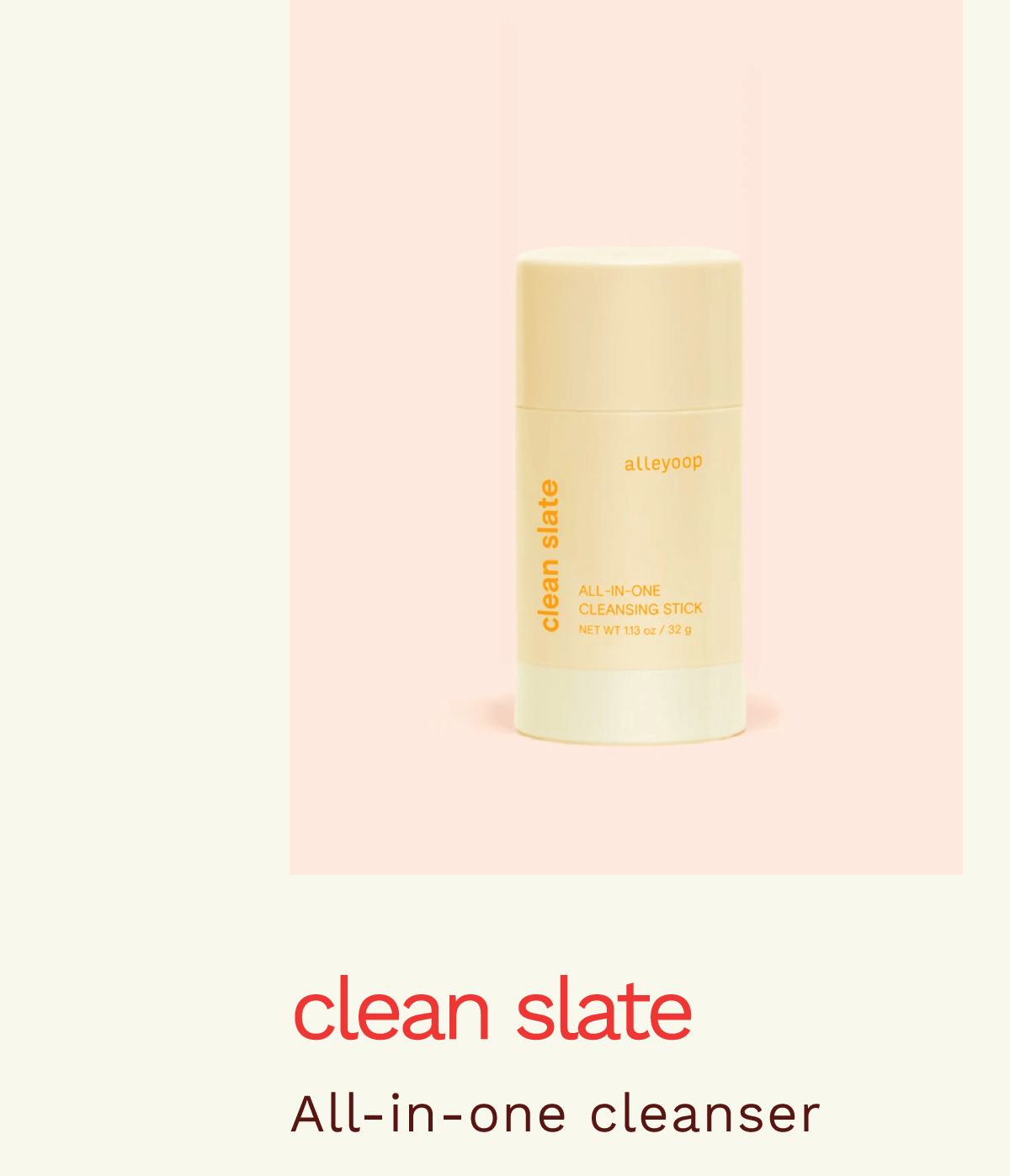 Clean Slate. All-in-one Cleanser