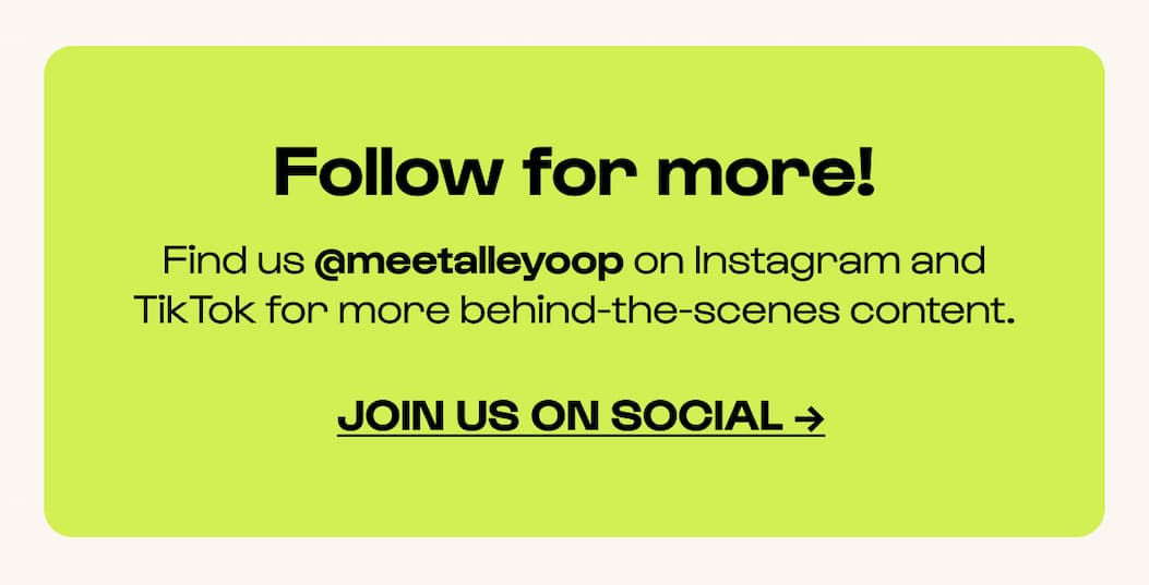 Follow for more! Find us on Instagram and Tiktok for more behind-the-scenes content.