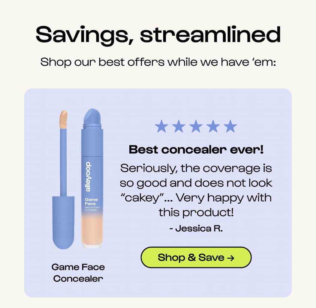 Best concealer ever! Seriously, the coverage is so good and does not look "cakey"... Very happy with this product! - Jessica R.