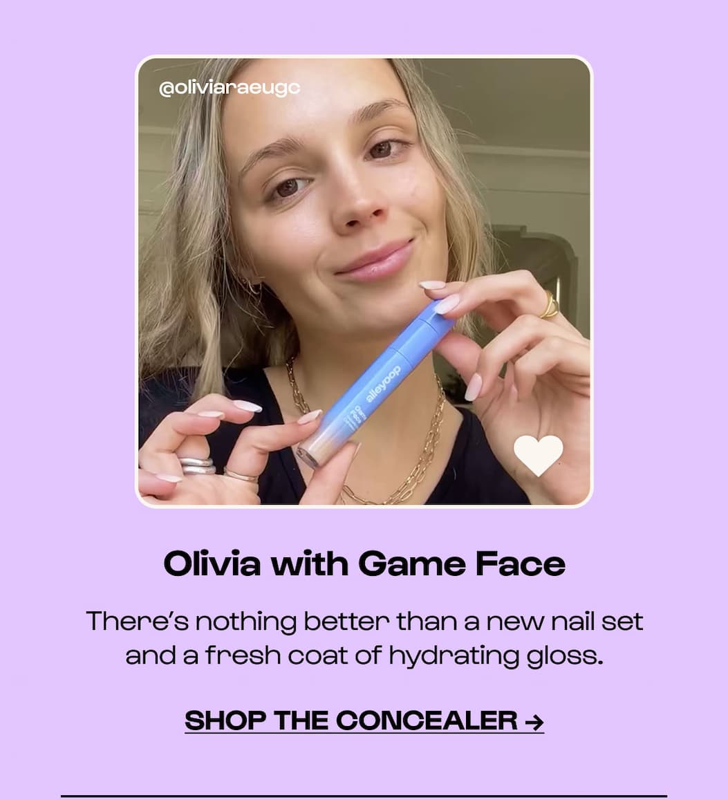 Shop the concealer. Game face