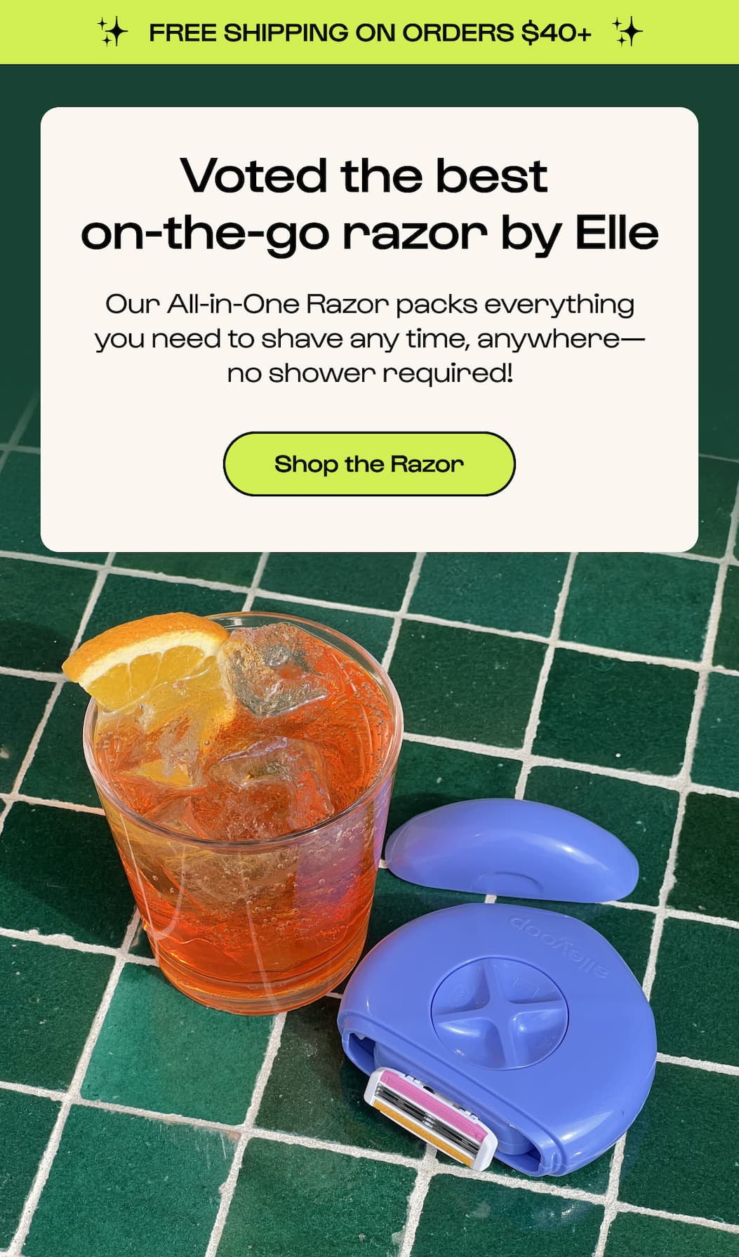 All-in-One-Razor. CTA Shop the Razor