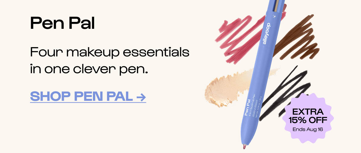 Pen Pal - four makeup essentials in one clever pen.