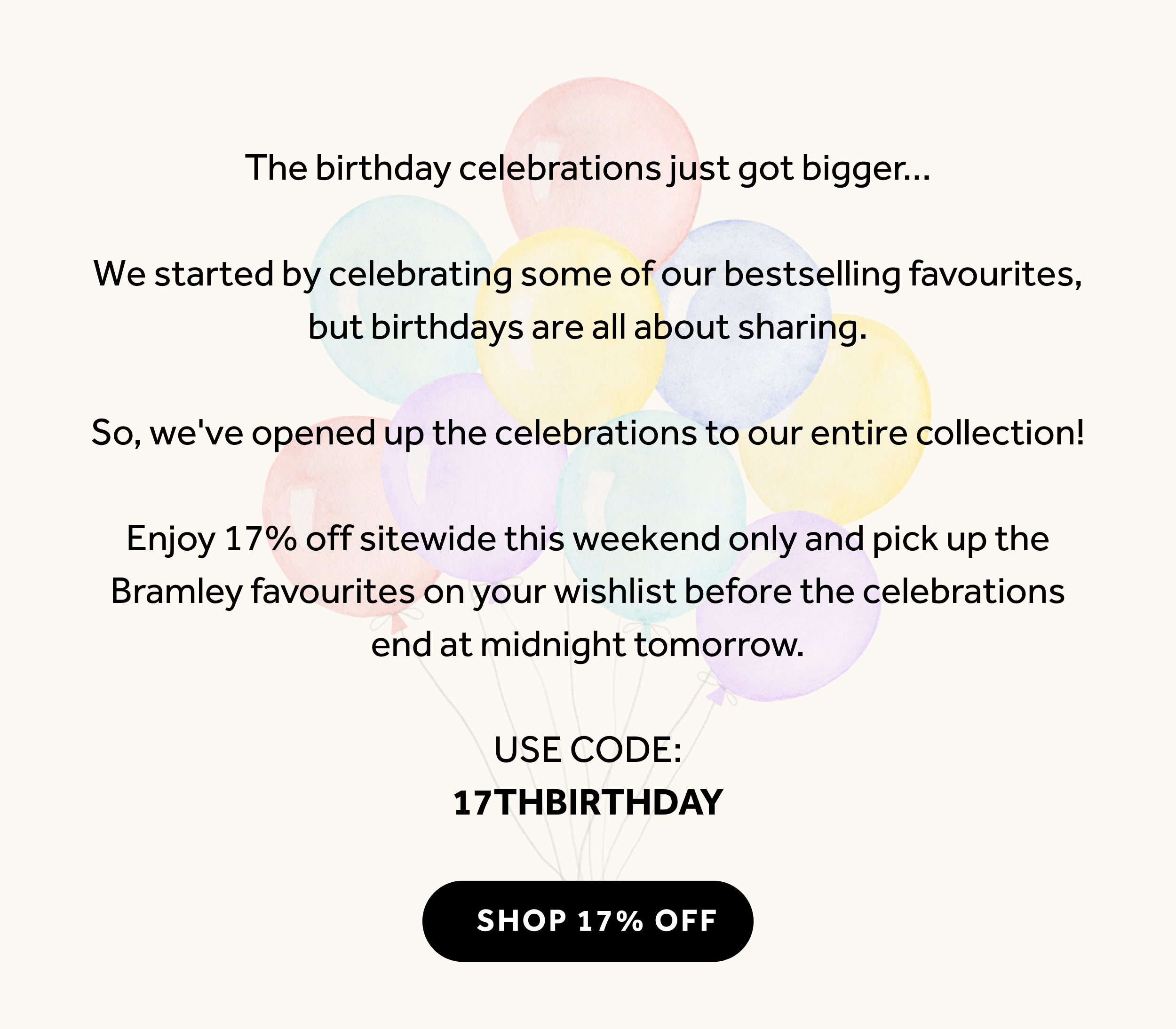 17% off at Bramley Products