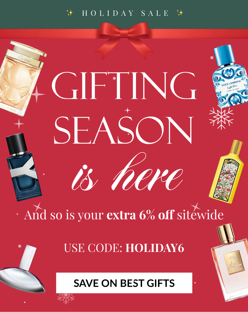 ✨ HOLIDAY SALE ✨ GIFTING SEASON IS HERE - And so is your extra 6% off sitewide - USE CODE: HOLIDAY6 - SAVE ON BEST GIFTS