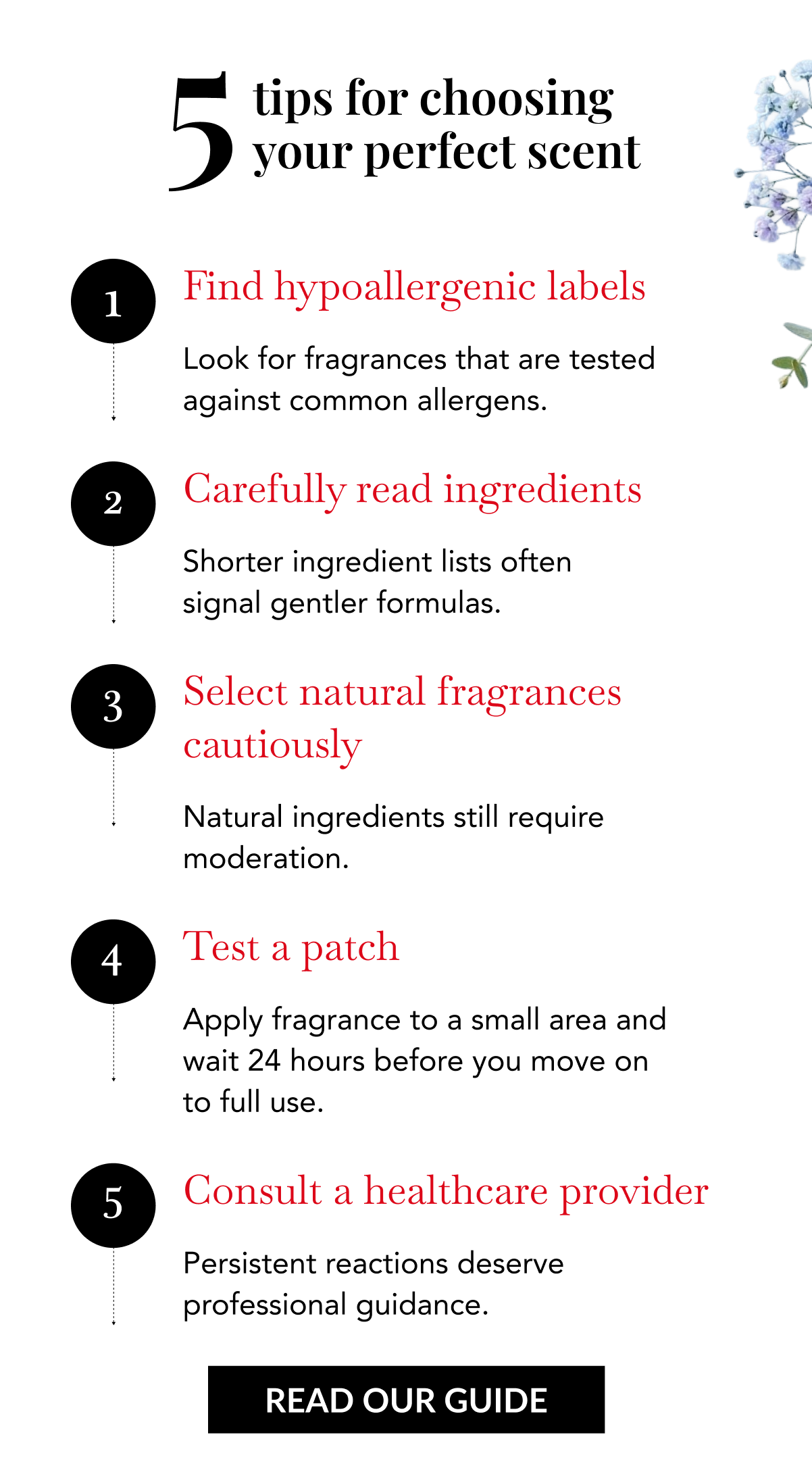 5 tips for choosing your perfect scent - READ OUR GUIDE