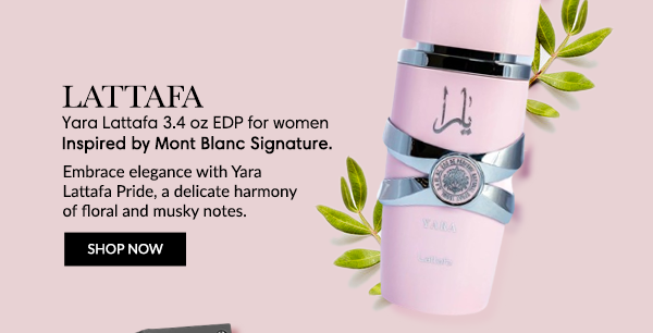 LATTAFA Yara Lattafa 3.4 oz EDP for women Inspired by Mont Blanc Signature.