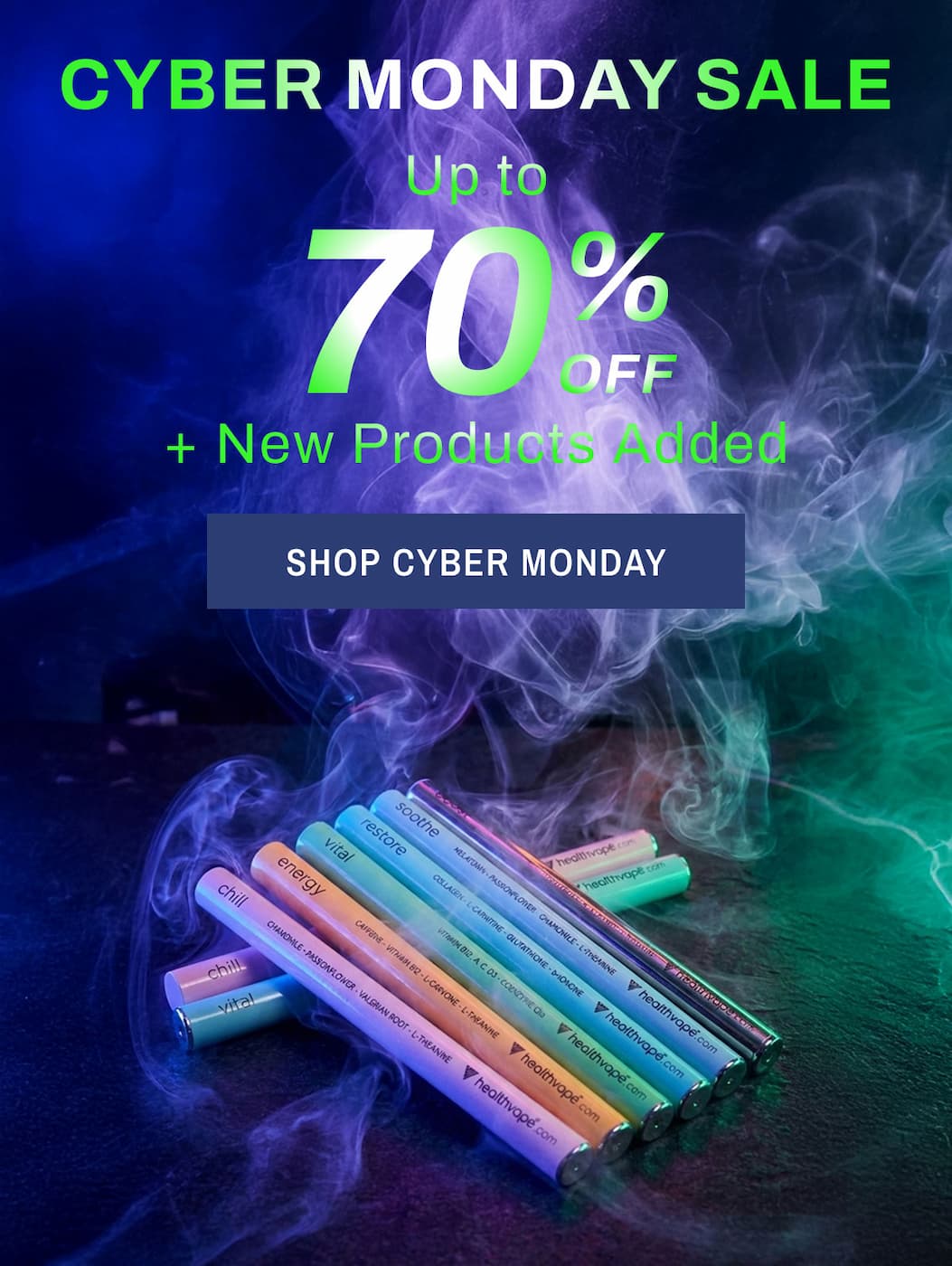 Cyber Monday Sale. UP TO 70% Off. + New Products Added. Shop Cyber Monday