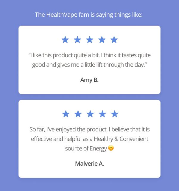 See what the HealthVape fam is saying
