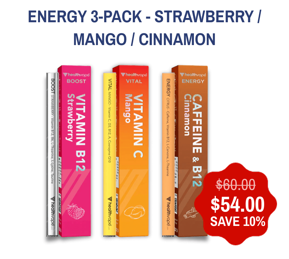 Energy 3-Pack - Strawberry / Mango / Cinnamon