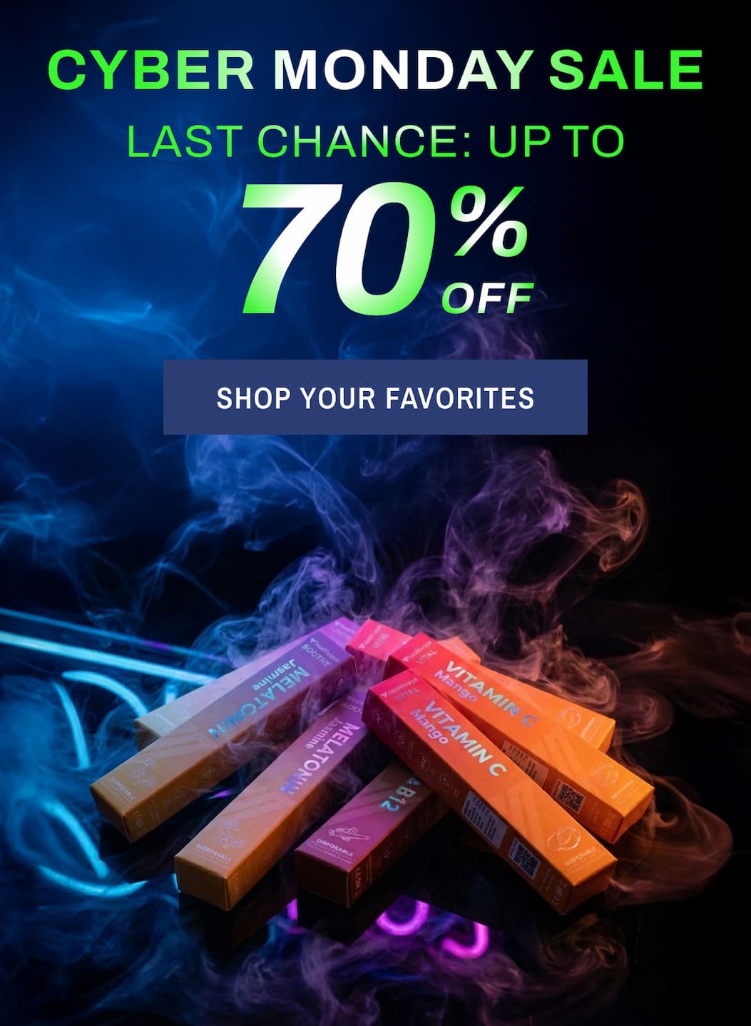 Cyber Monday Sale. Last Chance: Up to 70% OFF. Shop Your Favorites